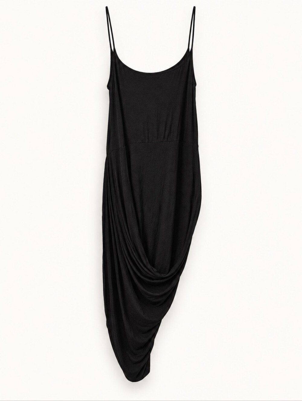 BONGO 1X Black Harem-Style Racerback Scoop Neck Spaghetti Strap Tank Dress NWT